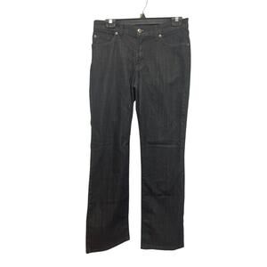 David Kahn Jeanswear Womens Size 6 Straight Leg Cotton Blend Black Denim Jeans